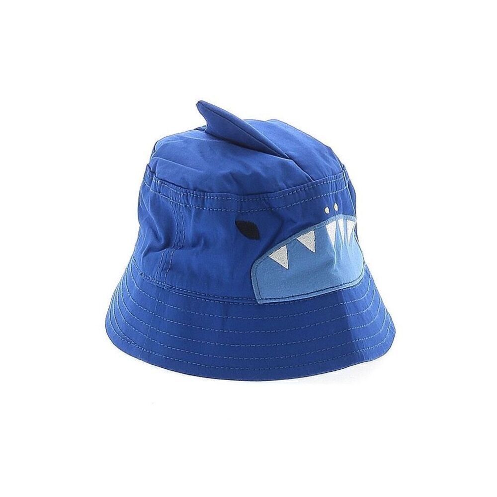 Baby Boys Gymboree Shark Summer Cotton Bucket Hat - Sz 6-12 mo